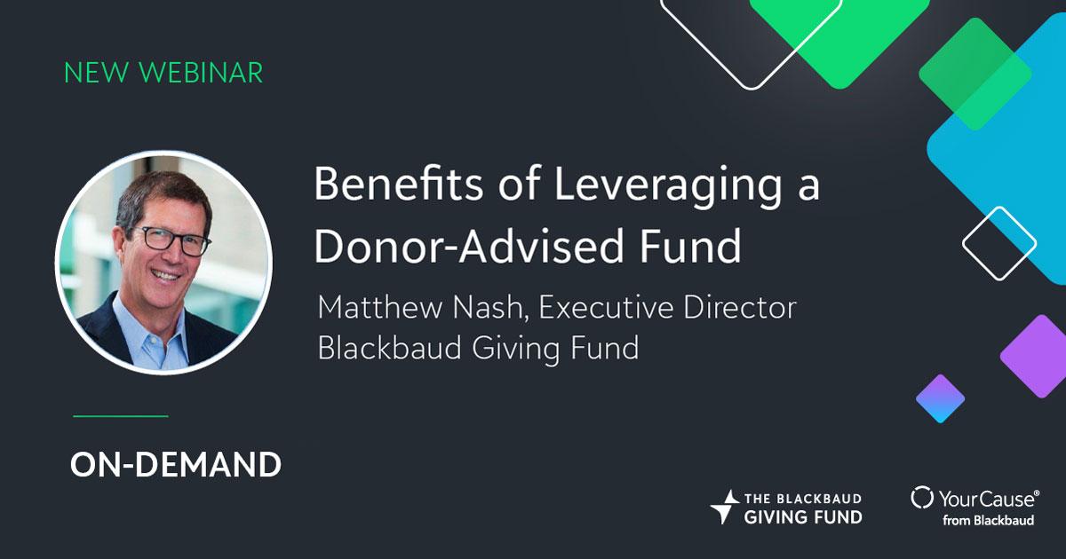 Benefits of a Donor-Advised Fund